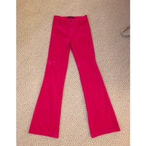 Hot Pink JBRAND Bell Bottom Jeans